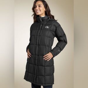 The North Face Women's Metropolis Parka Dark Gray Quilted Long Down Puffer Coat